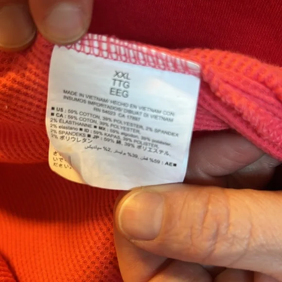 Old Navy Waffle Knit Coral Color - Picture 4 of 4